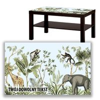 BLAT SZKLANY IKEA LACK Safari  z Twoim napisem 90x55cm 046a