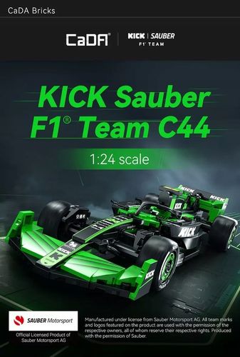KLOCKI CADA BOLID FORMULA 1 KICK SAUBER F1 TEAM C44 314 EL. C55032W na Arena.pl