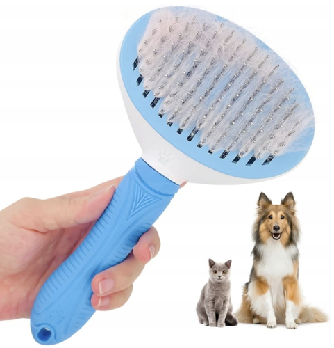 Szczotka do sierści dla psa NIEBIESKA na Arena.pl