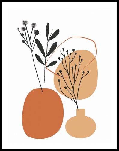 Plakat 50x65cm Botaniczny Pastel na Arena.pl