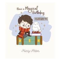 Kartka urodzinowa Harry Potter