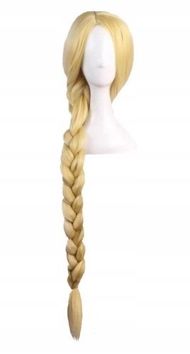PERUKA WIG WŁOSY BLOND ROSZPUNKA ELSA ELZA DŁUGI WARKOCZ STRÓJ COSPLAY na Arena.pl