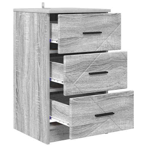 Szafka Nocna z szufladą Szary dąb sonoma 38 x 38 x 66 cm na Arena.pl