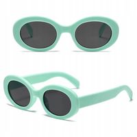 Dziecięce Okulary przeciwsłoneczne owalne dla DZIEWCZYNKI dzieci + ETUI