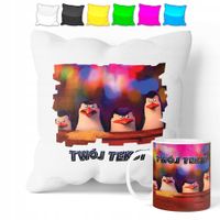 ZESTAW: KUBEK + POSZEWKA - PINGWINY - PREZENT WIELE WZORÓW + IMIĘ