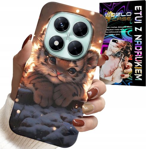 ETUI DO XIAOMI NOTE 14 PRO 5G - Z NADRUKIEM SŁODKI TYGRYSEK OBUDOWA CASE na Arena.pl