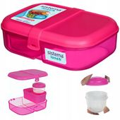 Śniadaniówka lunchbox sistema z przegródkami pojemnik śniadaniowy 1100ml