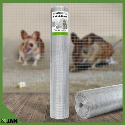 Siatka przeciw Gryzoniom Hodowlana Na Woliery Zgrzewana ocyn 8x8x0,65 25m2 na Arena.pl