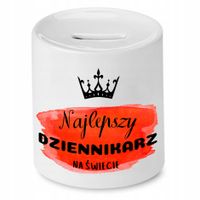 Skarbonka Dla Dziennikarza Najlepszy Dziennikarz Z Nadrukiem Ze Zdjęciem