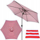 Materiał Pokrowiec Na Parasol Ochronny UV30+ niebiesko bialy 300 cm