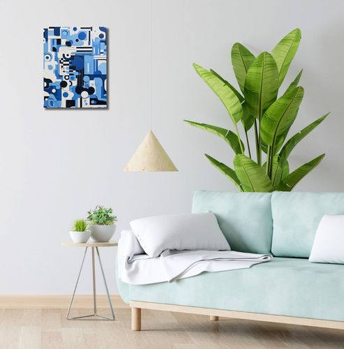 Obraz 30x40cm Niebieski Labirynt na Arena.pl