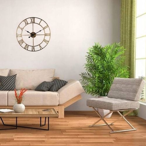 ZEGAR ŚCIENNY RETRO ELEKTRONICZNY CZARNY LOFT RZYMSKI 3D CICHY VINTAGE XXL na Arena.pl