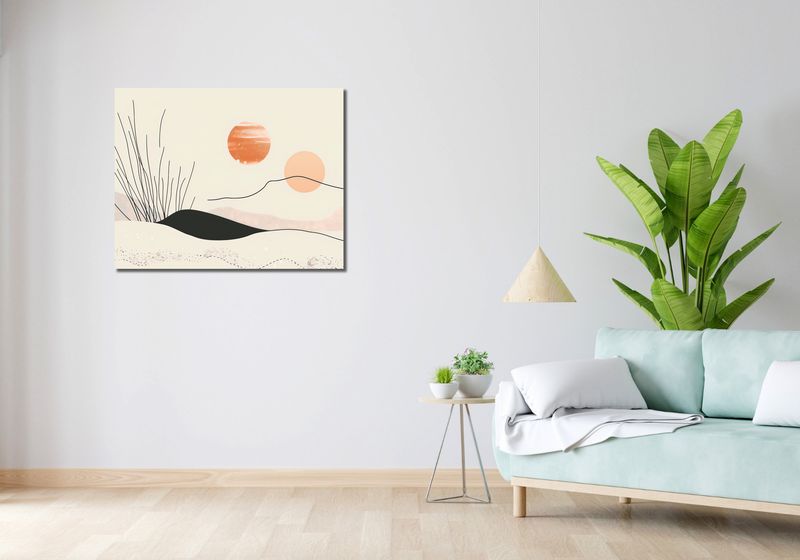 Obraz 90x70cm Miękkie Wzgórze zdjęcie 2