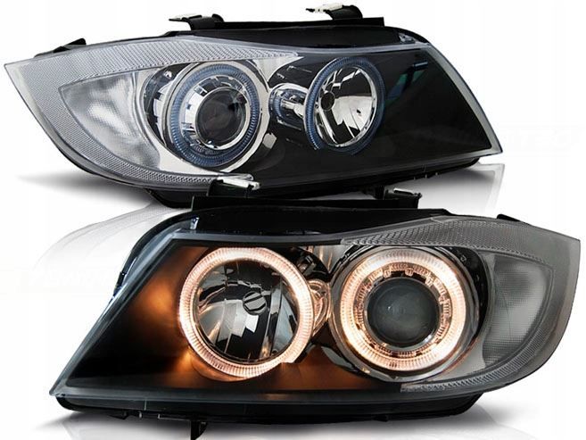 LAMPY REFLEKTORY DO  BMW E90 E91 OD 2005 DO 2008 Roku RINGI DEPO zdjęcie 1