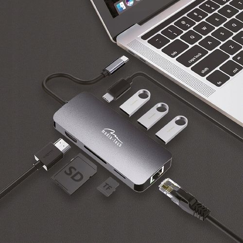 MT5044 8in1 HUB PRO koncentrator USB-C na Arena.pl