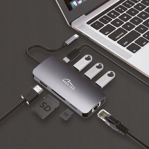 MT5044 8in1 HUB PRO koncentrator USB-C zdjęcie 2