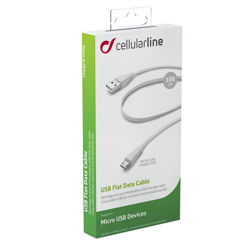 CELLULAR LINE Kabel USB-micro USB 1m biały na Arena.pl