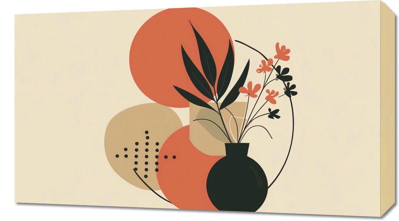 Obraz 70x40cm Wazon z Kwiatami zdjęcie 1