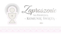 zaproszenia 10szt komunia święta zk-55