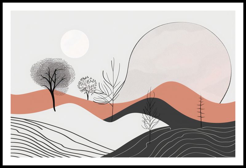 Plakat 86,4x56,8cm Półcień Widoku zdjęcie 3
