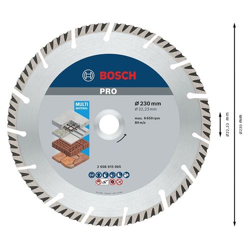 Tarcza diamentowa BOSCH 230mm segmentowa, profesjonalna, uniwersalna na Arena.pl