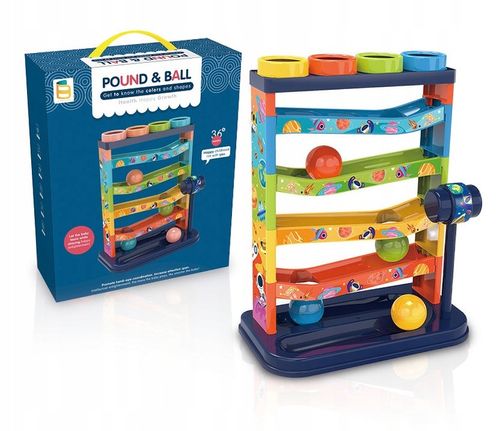 TOR ZJEŻDŻALNIA DLA PIŁECZEK MŁOTEK ZRĘCZNOŚCIOWA ZBIJAK GRA WBIJ PIŁKĘ na Arena.pl