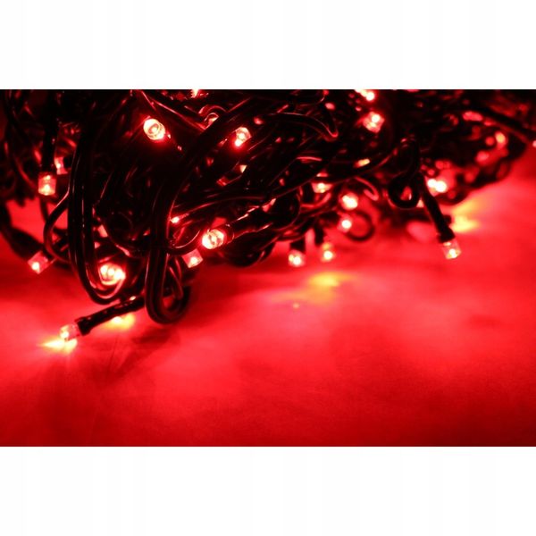 KURTYNA SOPLE 100 LED GNIAZDO IP44 CZERWONA zdjęcie 7