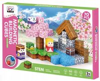 Klocki magnetyczne 3D kostki budowlane sześciany 2,5 cm Pixele Zestaw 70 el