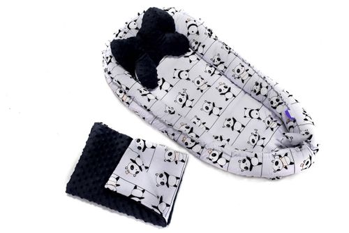 Kokon niemowlęcy 50x90, kojec, gniazdko pandy na Arena.pl