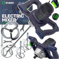 MIESZADŁO DO KLEJU BETONU ELEKTRYCZNE 2600W + 2x MIESZALNIKI PRZEDŁUŻKI