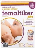 Femaltiker Plus smak caffe latte LAKTACJA KARMIENIE Nutropharma 14 saszetek