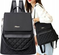 Modny Plecak damski miejski plecaczek sportowy  T85_A_Czarny