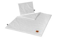 Pościel z poduszką szare wzory