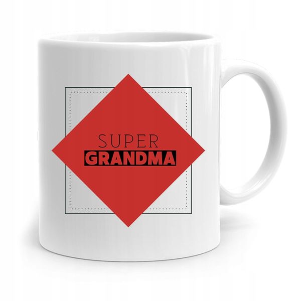 Kubek Dla Babci Na Urodziny Super Grandma Z Nadrukiem Ze Zdjęciem zdjęcie 1