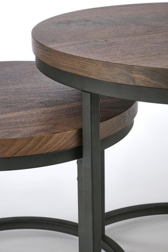 Zestaw 2 stolików Tabarka orzechowy / na Arena.pl