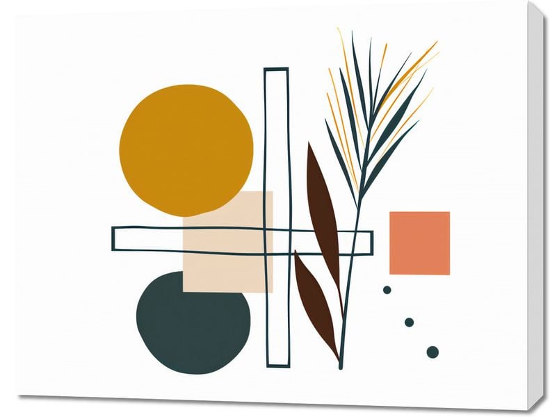 Obraz 90x70cm Ogród Symetryczny zdjęcie 1