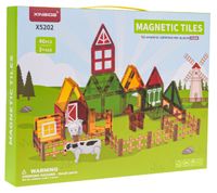 Klocki Magnetyczne Farma 46El.