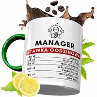 Kubek Zielony Dla Managera Na Urodziny Prezent Z Nadrukiem Ze Zdjęciem