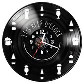 Zegar ścienny z płyty winylowej Beer o'clock 752.14