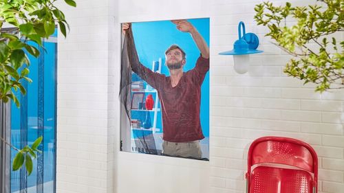 TESA STANDARD Moskitiera na okno - Siatka okienna na rzep 1,3 x 1,5m na Arena.pl