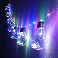 Girlanda lampek 10 żarówek z świecącym sznurem led multikolor 3,8m