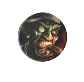 Metalowy Młynek do Tytoniu Suszu Czarny z Wściekłym Gościem Palącym Cygaro