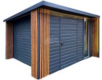 Schowek Domek ogrodowy PREMIUM 3x3m wiata 0,5m drzwi Dekor z lameli TS990