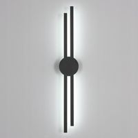 LAMPA ŚCIENNA CZARNA KINKIET LED NOWOCZESNY DO SALONU KORYTARZA 6500K 17W