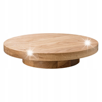VERLO Patera dębowa okrągła niska śr. 280/170 mm
