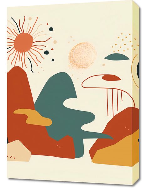 Obraz 50x70cm Kosmos Barw zdjęcie 1