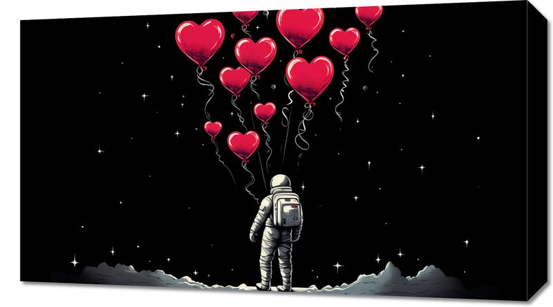 Obraz 70x40cm Astronauta Własnych Celi zdjęcie 1