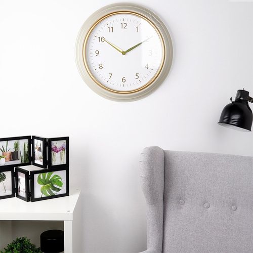 Zegar ścienny biały złoty 50 cm na Arena.pl