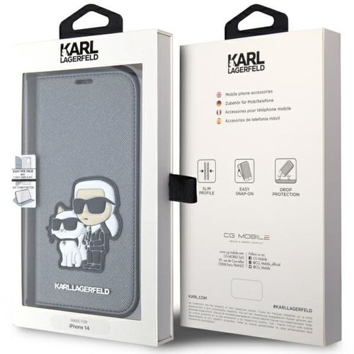 Etui Karl Lagerfeld do iPhone 15, iPhone 14, iPhone 13, Srebrny na Arena.pl