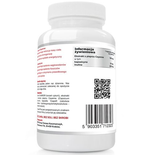 KAPSAICYNAC 10mg FORTE EKSTRAKT WEGAN 120 kaps na Arena.pl